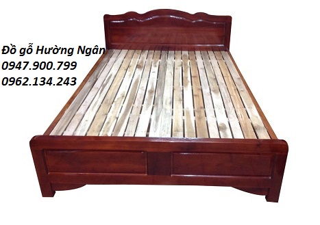 Giường ngủ gỗ xoan đào giá rẻ G25